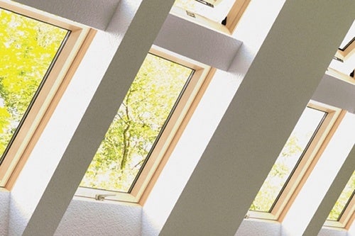 ECO+ centre pivot windows with pine finish
